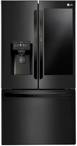 Geladeira Smart LG French Door InstaView 660L Black Inox ThinQ (GM-X288NQXH)